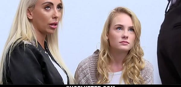  Blonde teen and stepmom gets fucked by security ( Kylie Kingston,Natalie Knight )
